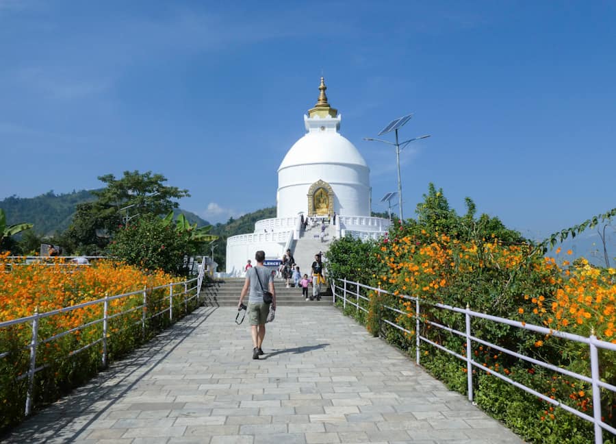 world peace pagoda Pokhara