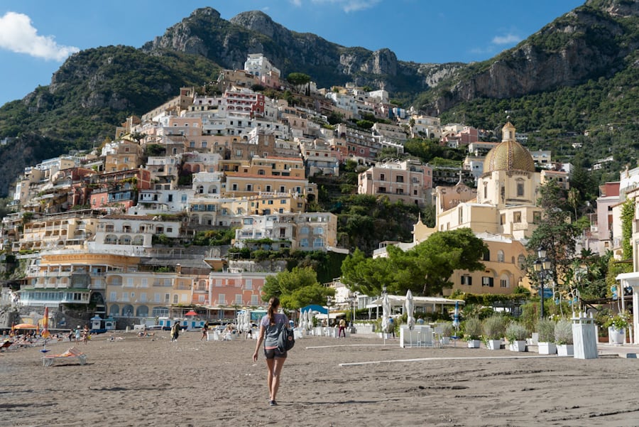 Positano amalfi kust italie